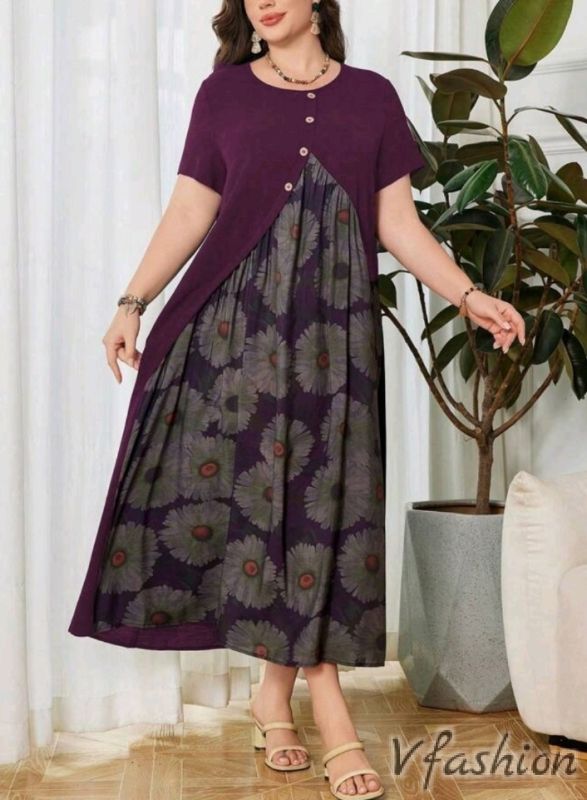 Разкроена рокля на цветя