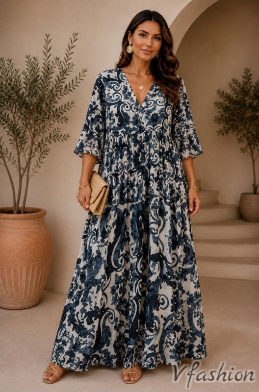 Разкроена рокля в бохо стил