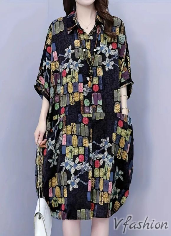 Дълга риза с джобове