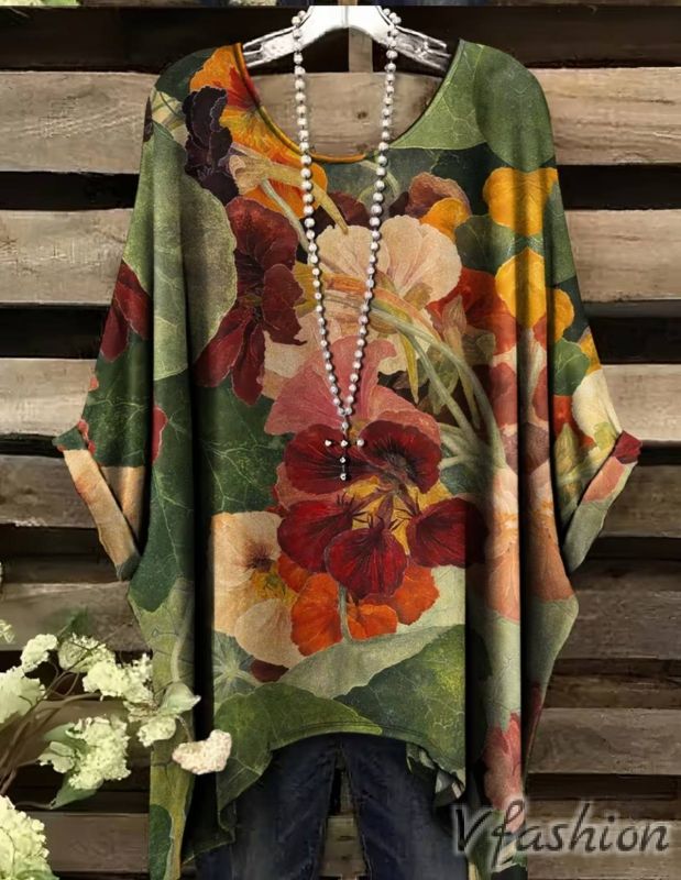 Еластична рокля с принт цветя