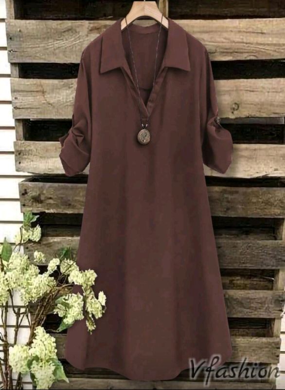 Рокля-риза - кафява