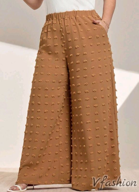 Широк панталон с джобове