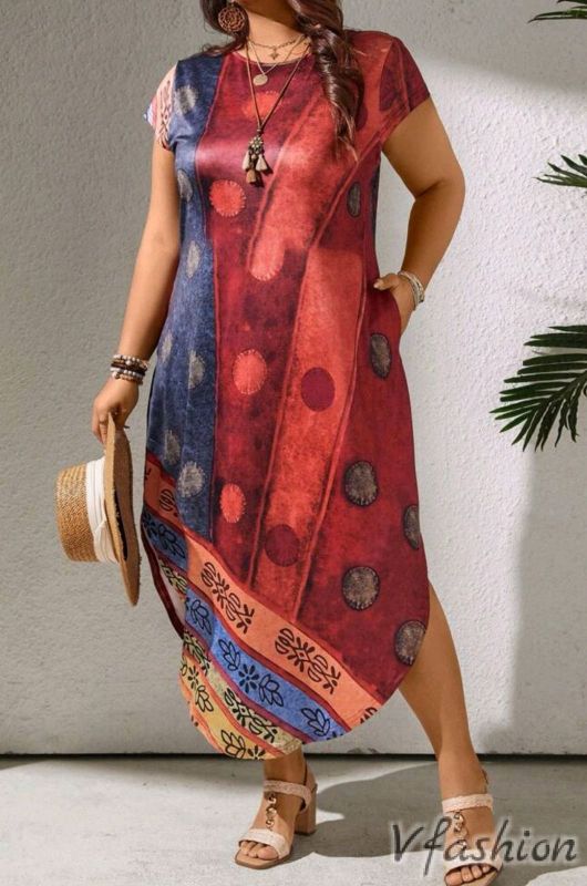 Еластична рокля с джобове