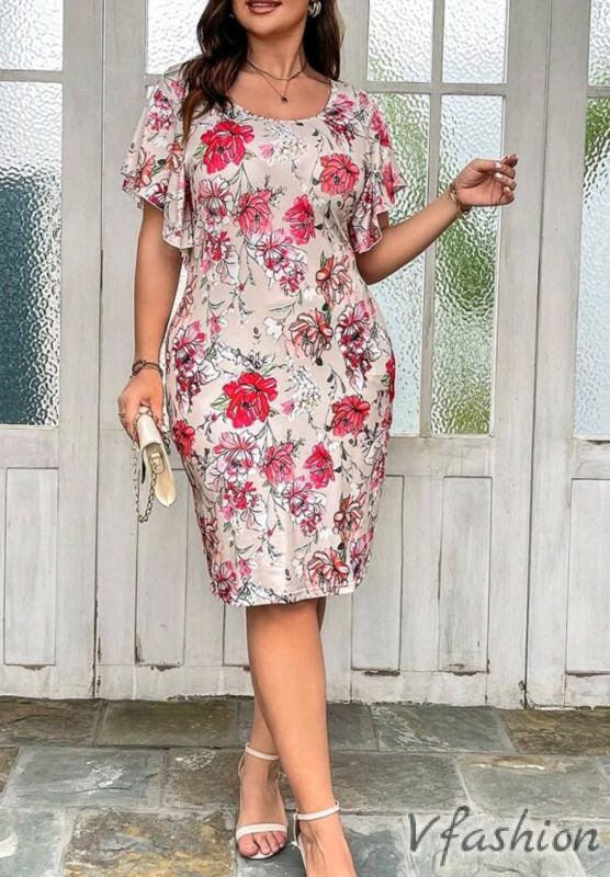 Права рокля на цветя