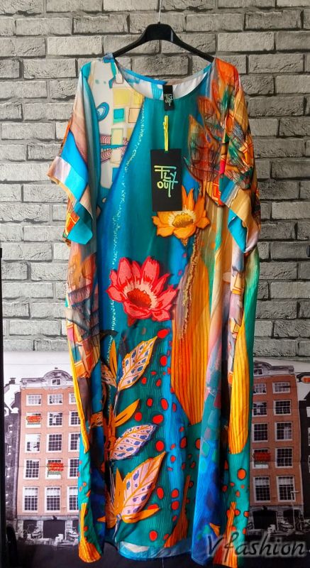 Цветна рокля с джобове