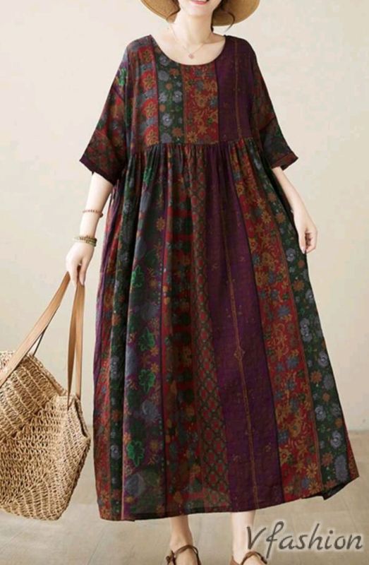 Разкроена рокля в бохо стил