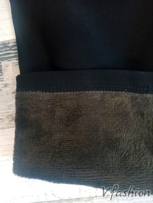 Ватиран панталон - черен - 176656