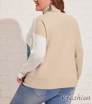 Пуловер с поло яка - 176692