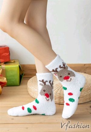 Коледни чорапи с еленчета - 176708