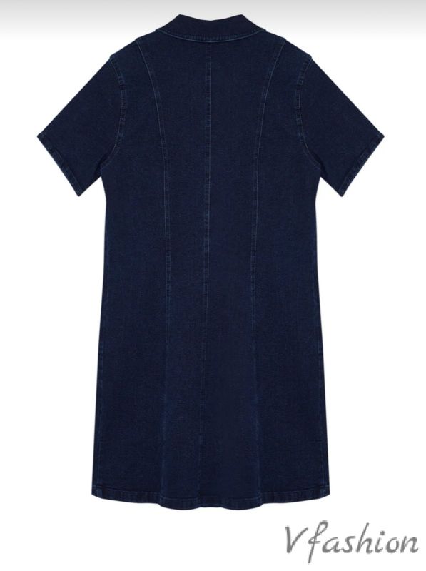 Дънкова рокля с цип