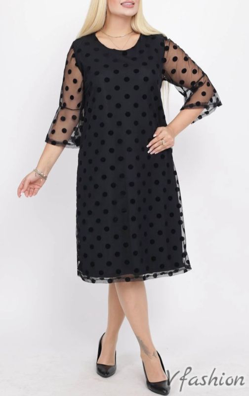 Официална рокля на точки