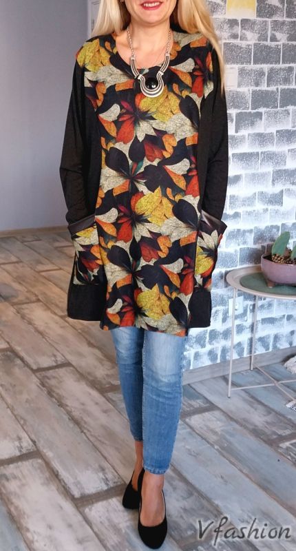 Цветна туника с джобове