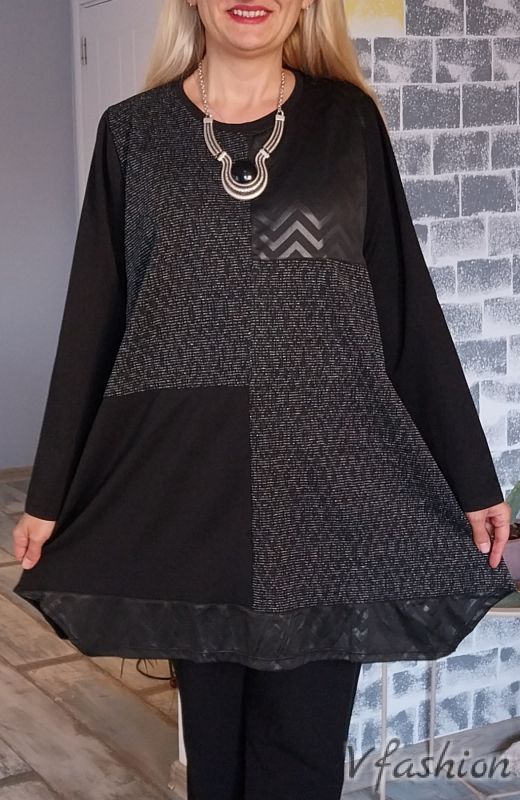 Елегантна туника със сребристи нишки