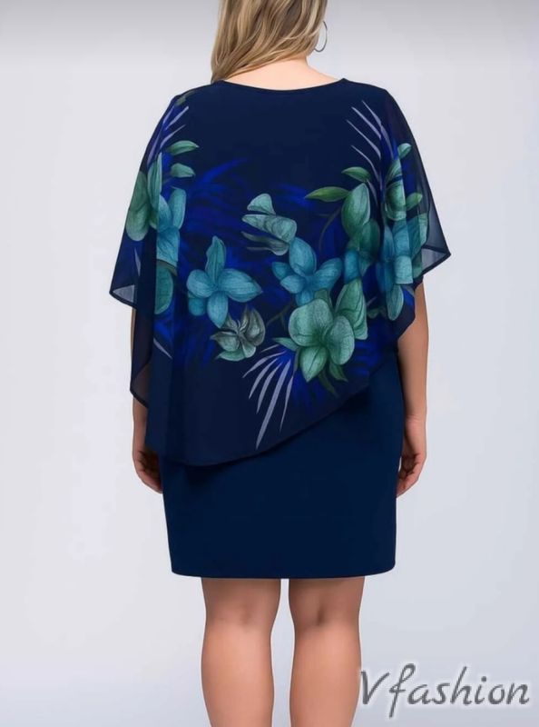 Рокля с наметка на цветя