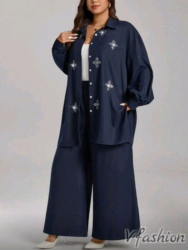 Комплект панталон и блуза с мотиви