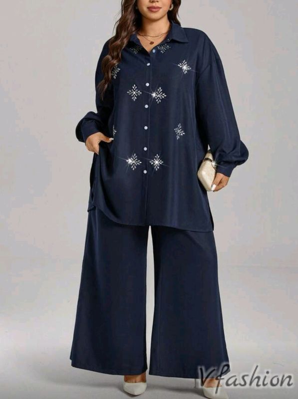 Комплект панталон и блуза с мотиви