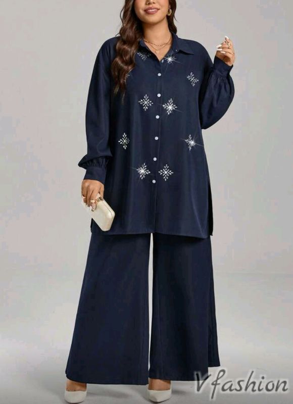 Комплект панталон и блуза с мотиви