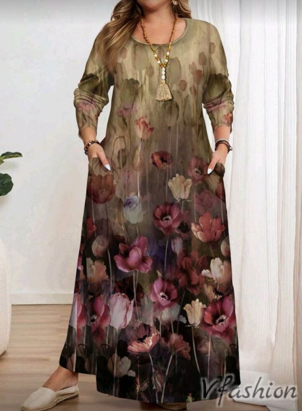 Рокля с джобове на лалета