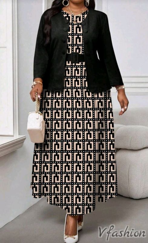 Комплект рокля с колан и сако