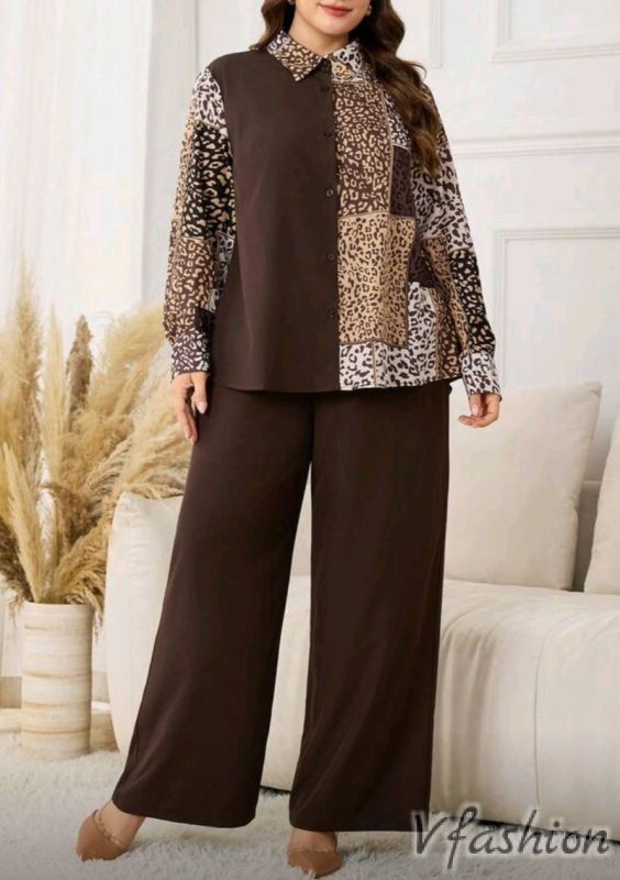 Комплект панталон и блуза с мотиви