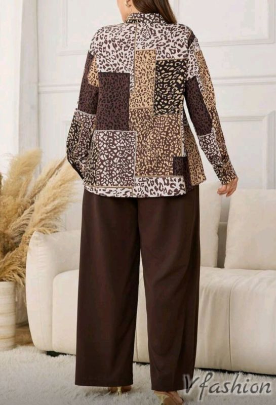 Комплект панталон и блуза с мотиви