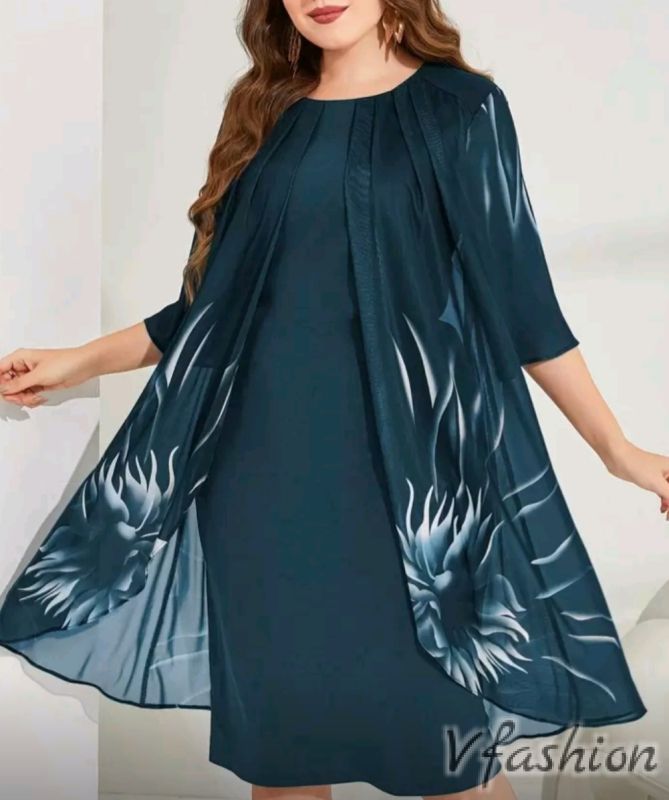 Стилна рокля с  тюл - зелена