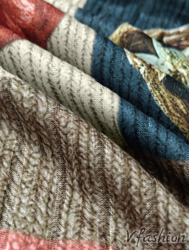 Еластична рокля с бохо принт