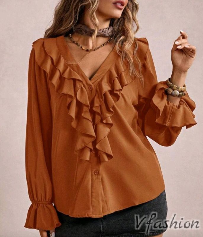 Риза с волани