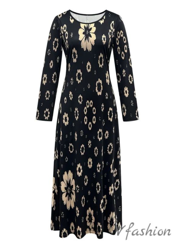 Еластична рокля на цветя