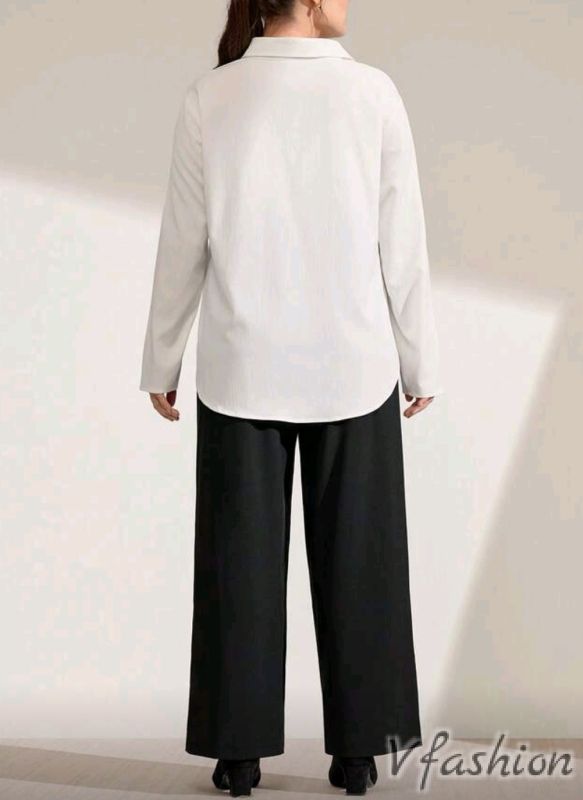 Комплект панталон и асиметрична риза