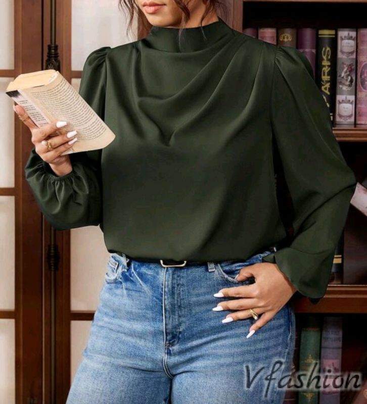 Елегантна блуза - зелена