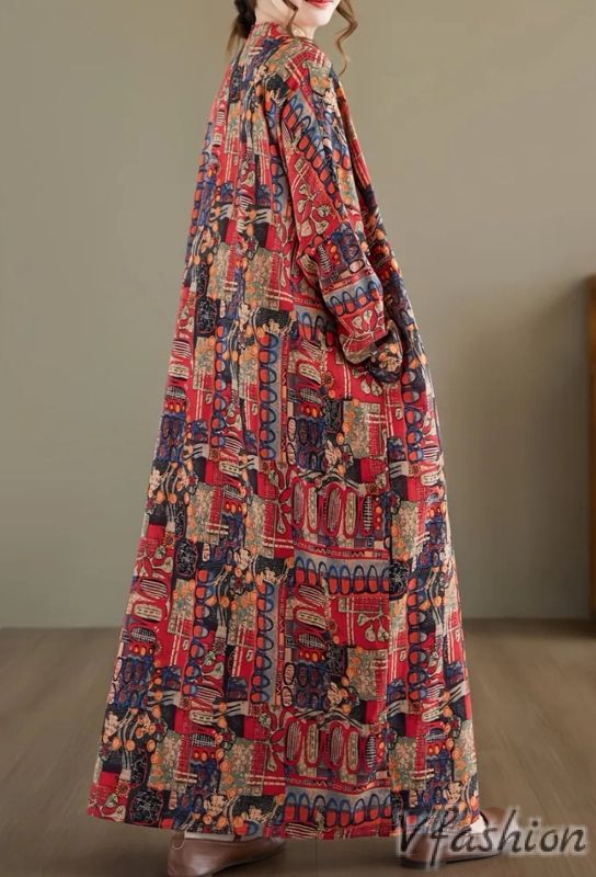 Рокля с джобове в бохо стил