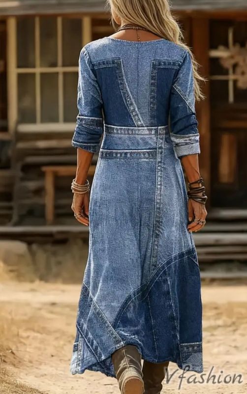 Еластична рокля с принт