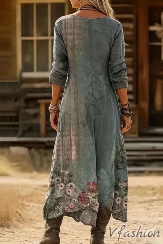 Еластична рокля в бохо стил