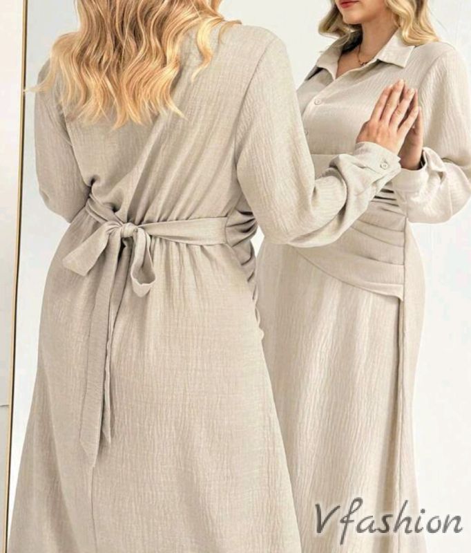 Дълга рокля с връзка