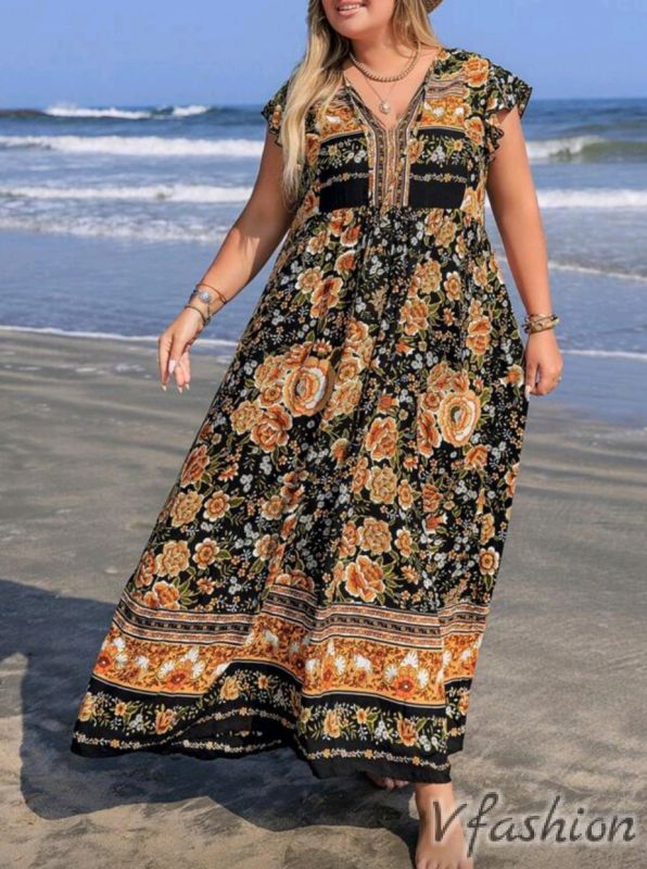 Дълга рокля в бохо стил