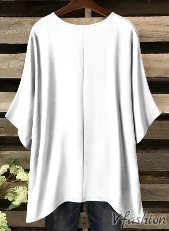 Еластична блуза с принт жена