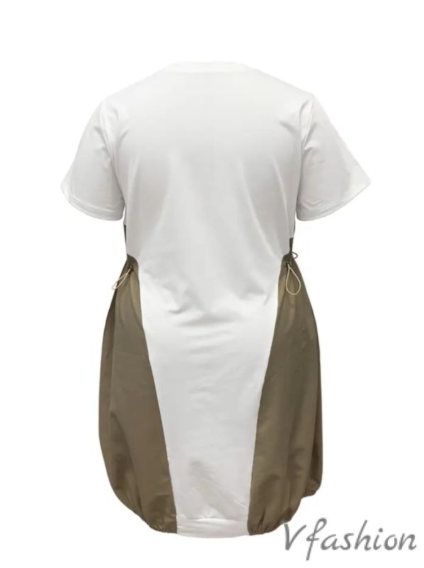 Рокля с връзка и джобове