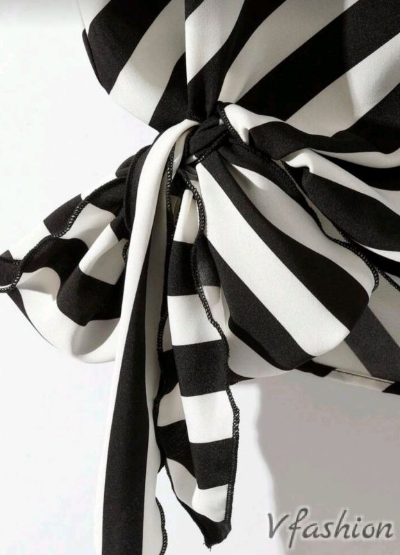 Комплект панталон и блуза на райе