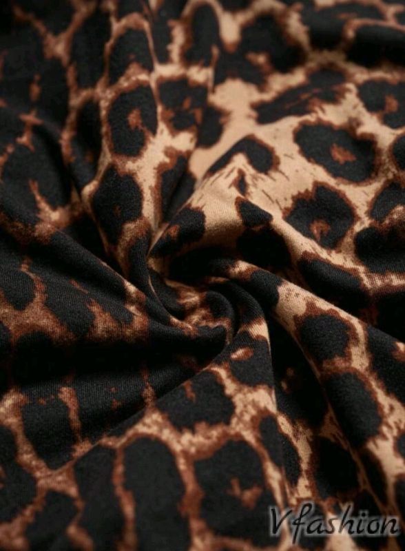 Боди с леопардов принт