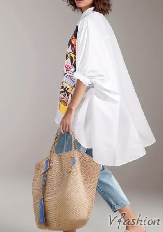 Риза с принт жена