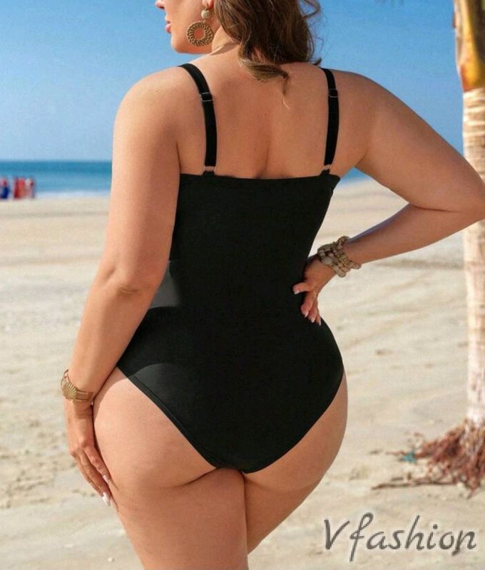 Цял бански - черно-бяло райе