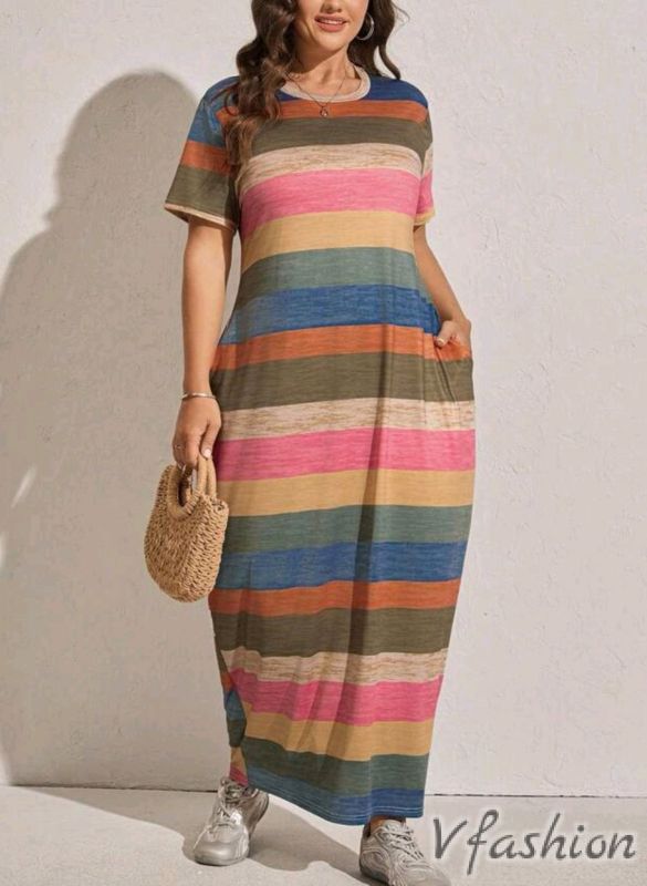 Рокля на райета с джобове