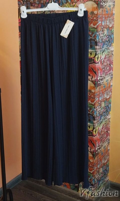 Комплект шифонена блуза и панталон солей