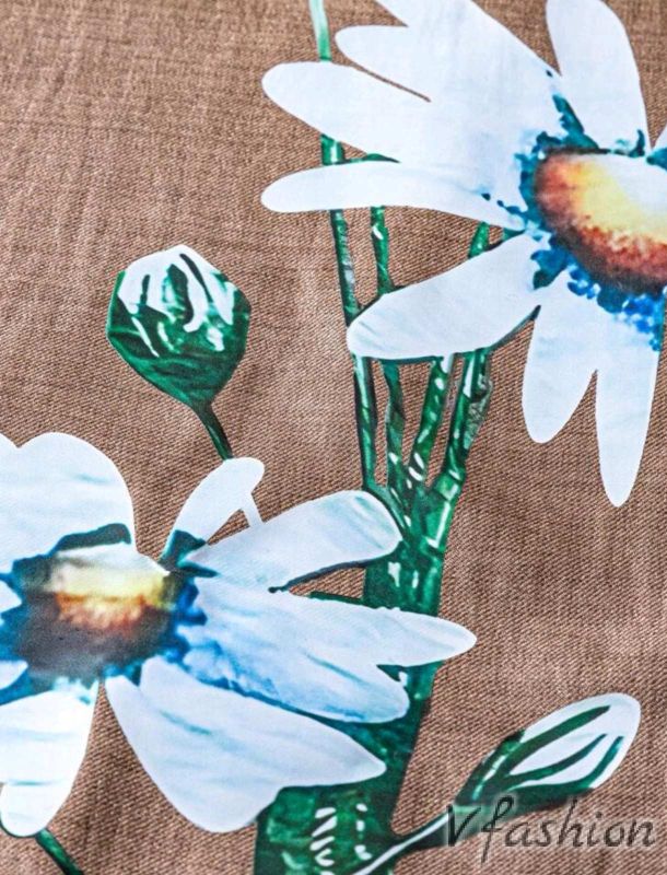 Блуза с принт цветя