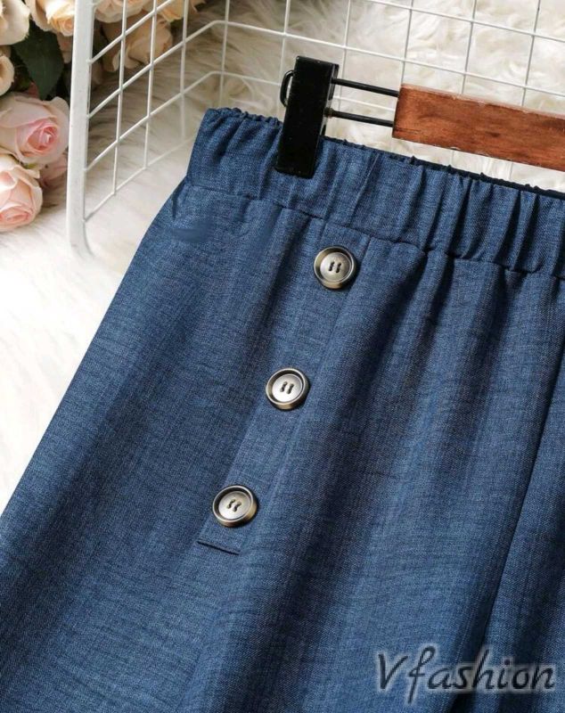 Панталон на ластик - син