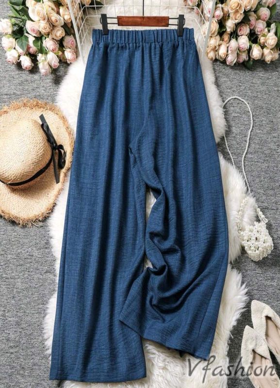 Панталон на ластик - син