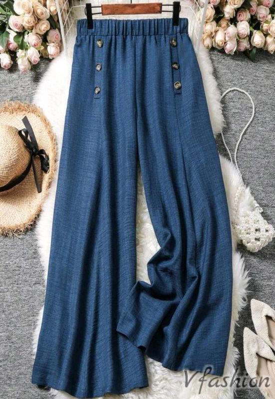 Панталон на ластик - син