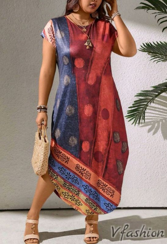 Еластична рокля с джобове