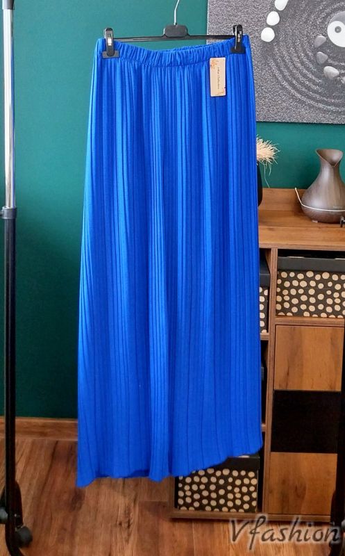 Комплект шифонена блуза и панталон солей